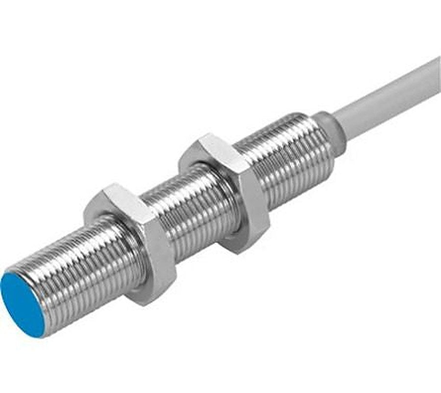 Festo SIED-M12B-ZS-K-L Threaded Barrel Inductive Proximity Sensor, M12 NPN SIED 300V 4 mm 265 V ac 230 V dc 200mA