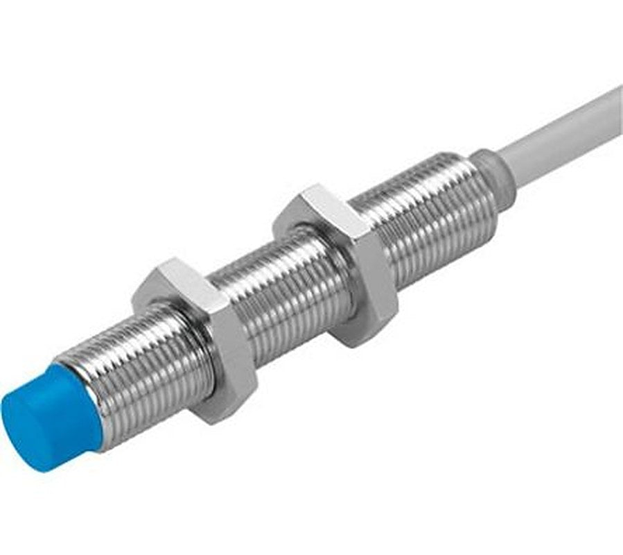 Festo SIED-M12NB-ZS-K-L Threaded Barrel Inductive Proximity Sensor, M12 NPN SIED 300V 4 mm 265 V ac 320 V dc 200mA