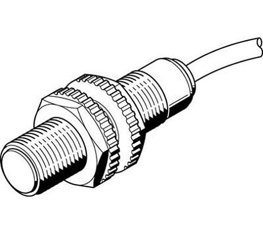 Festo SIED-M18B-ZS-K-L-PA Threaded Barrel Inductive Proximity Sensor, M18 2-Wire SIED 320V 5 mm 250 V ac 300 V dc 300mA