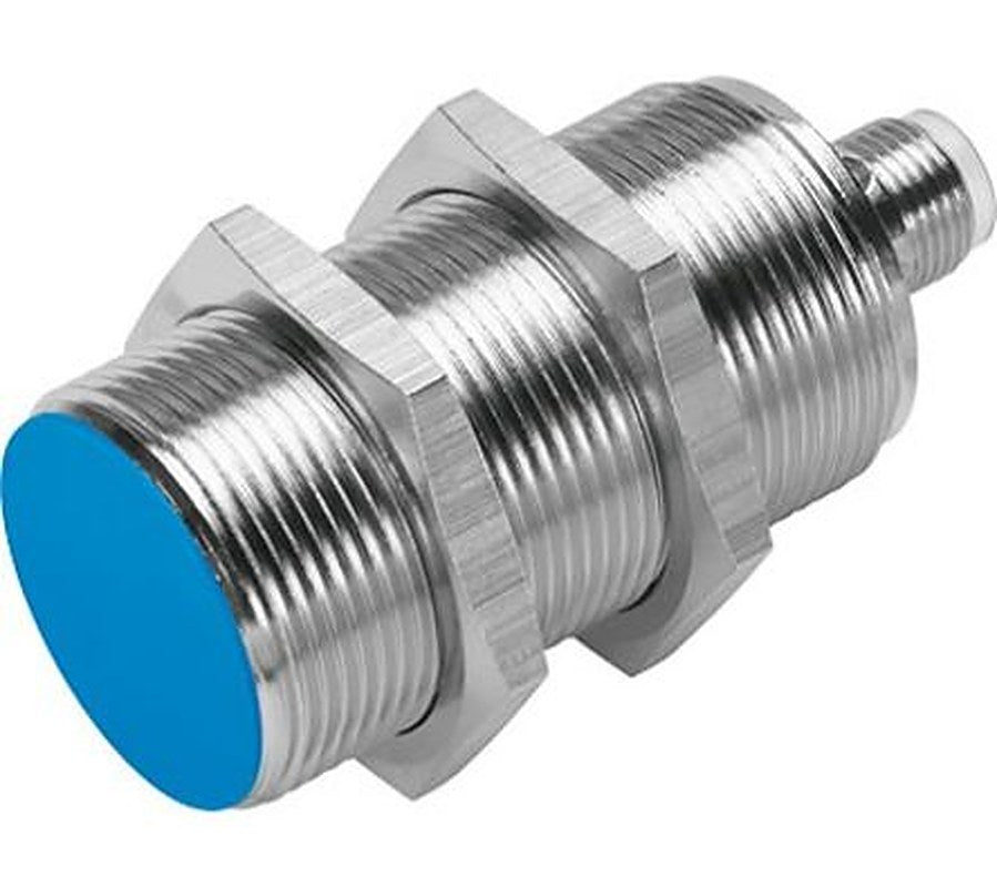 Festo SIED-M30B-ZS-S-L Threaded Barrel Inductive Proximity Sensor, M30 NPN SIED 320V 10 mm 265 V ac 320 V dc 300mA