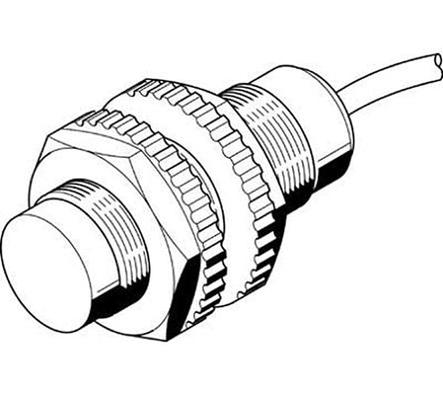 Festo SIED-M30NB-ZS-K-L-PA Threaded Barrel Inductive Proximity Sensor, M30 2-Wire SIED 320V 15 mm 250 V ac 300 V dc