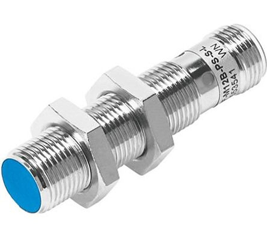 Festo SIEF-M12B-NS-S-L Threaded Barrel Inductive Proximity Sensor, M12 NPN SIEF 30V 3 mm 30 V dc 200mA
