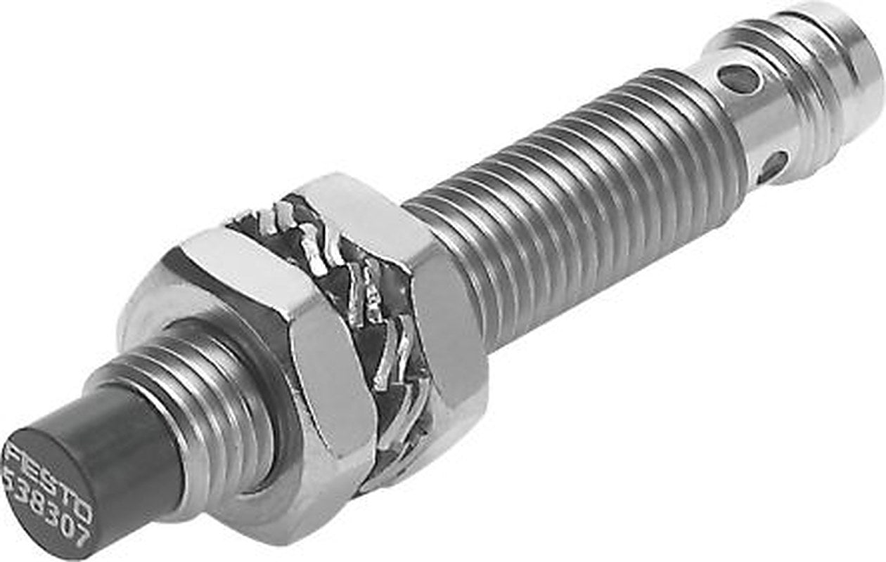 Festo SIEF-M8NB-NS-S-L Threaded Barrel Inductive Proximity Sensor, M8 NPN SIEF 30V 4 mm 30 V dc 150mA