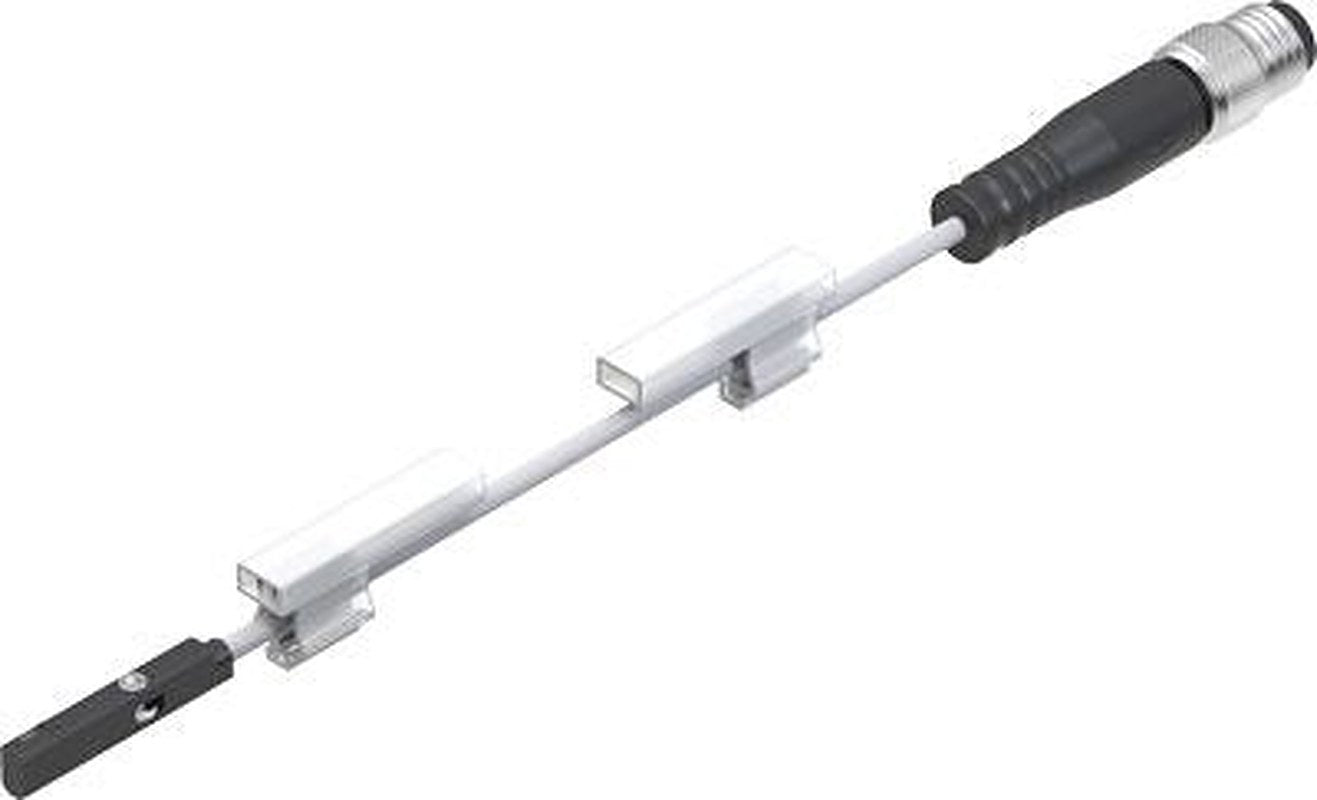 Festo Plug M8X1, 3-Wire, 3-Pin, Cable with Plug, Cable Pneumatic Position Detector, IP68, IP65 30V dc, SMT-10M LED