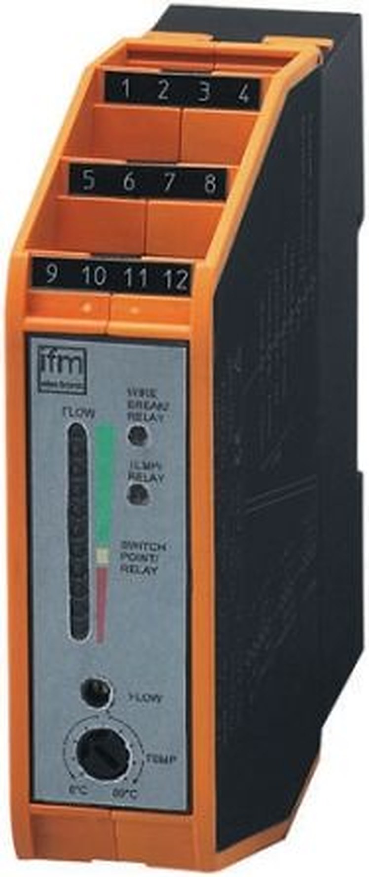 ifm electronic SN0150 Series, DIN Rail Flow Controller, Relay Output 240 V ac