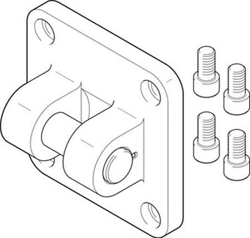 Festo Flange SNG-200, For Use With DSBG, DSBC, EZH-DZF-DZH, ADVU, ADN