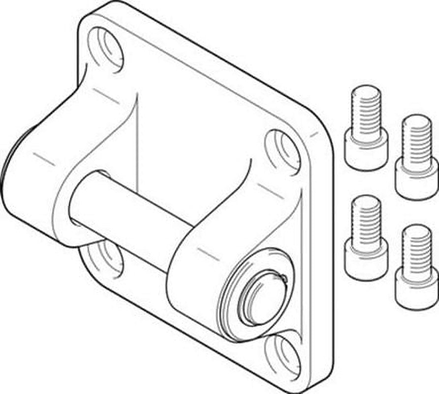 Festo Flange SNGB-320, For Use With ADVU, DSBG, EZH-DZF-DZH, DSBC, ADN