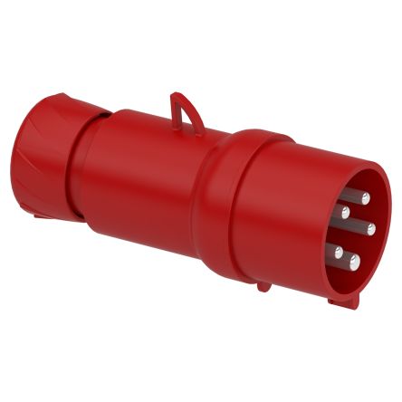 Schneider Electric, Mureva IP44 Red Cable Mount 3P+N+PE Straight Industrial Power Connector, 32A, 415V