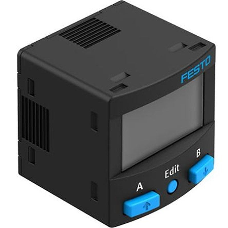 Festo Span Series Pressure Sensor, PNP/NPN Output -1 bar, Relative Reading 10 bar