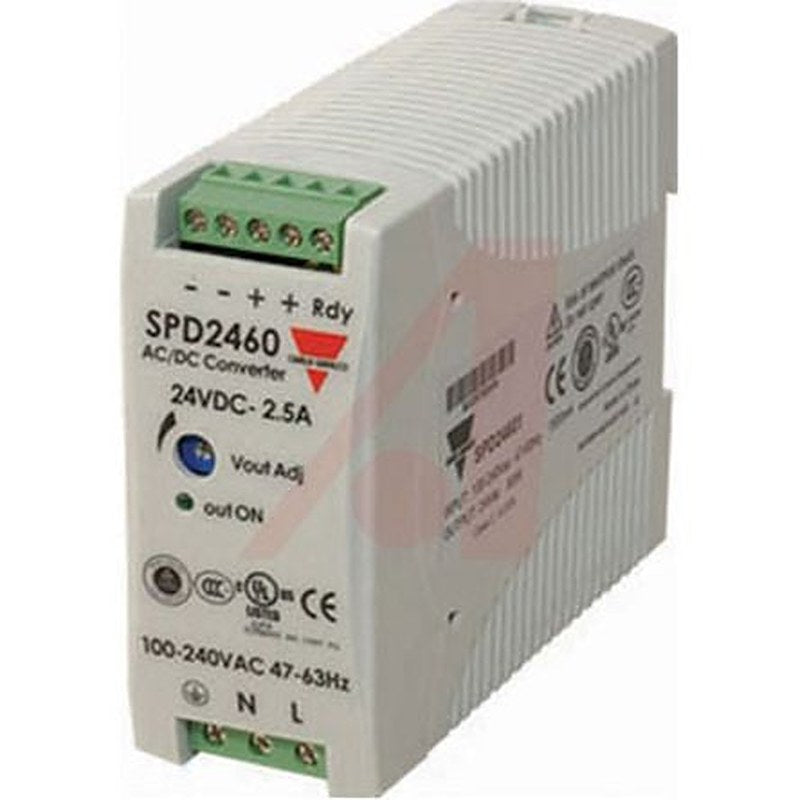 Carlo Gavazzi SPD Switch Mode Power Supply DIN Rail Power Supply 264V ac AC/DC Input 12V dc, 5 A Output DC 60 W