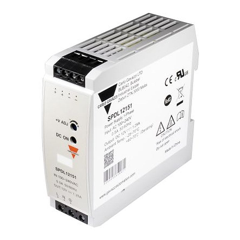 Carlo Gavazzi Switching Power Supply, SPDL12151 12V, 15 W, Input 100V to 240V dc