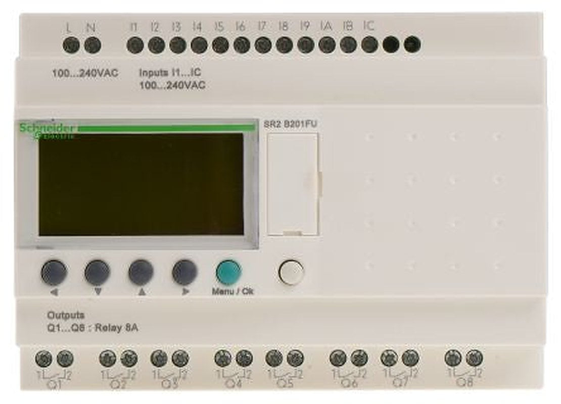 Schneider Electric Zelio Logic Series Logic Module, Relay Output, 12-Input, Discrete Input
