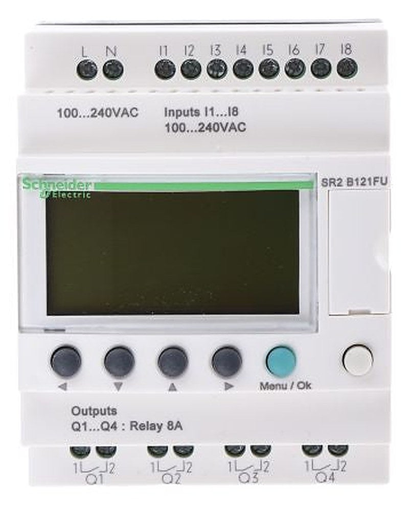 Schneider Electric Zelio Logic Series PLC CPU, Relay Output, 8-Input, Digital Input
