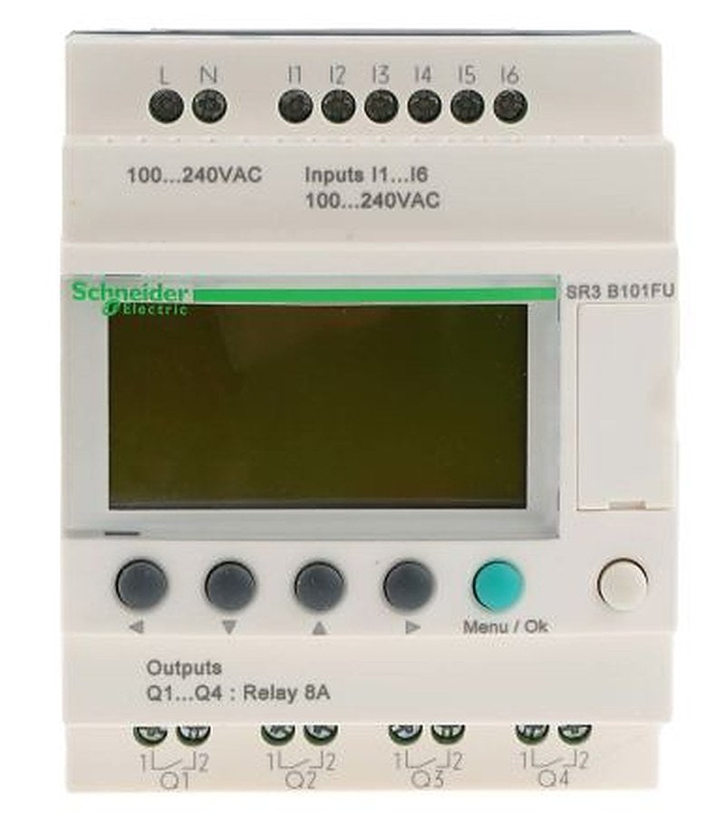 Schneider Electric Zelio Logic Series Logic Module, Relay Output, 6-Input, Discrete Input