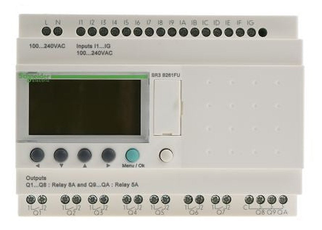 Schneider Electric Zelio Logic Series Logic Module, Relay Output, 16-Input, Discrete Input