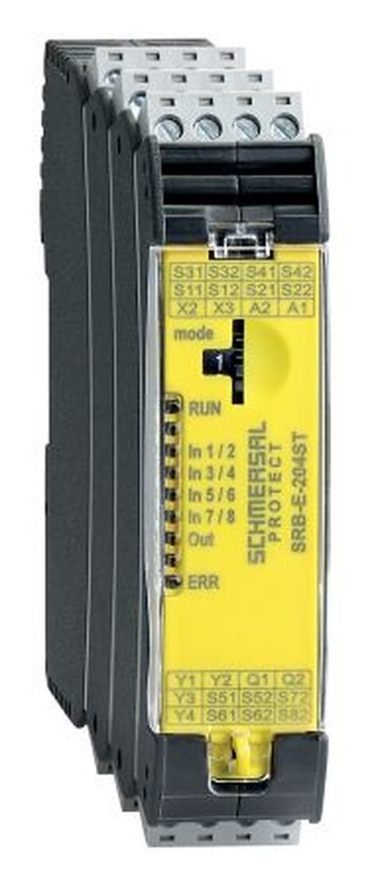 Schmersal Monitoring Relay, 4 NO/8 NC, DIN Rail, 24 V dc, 24V ac
