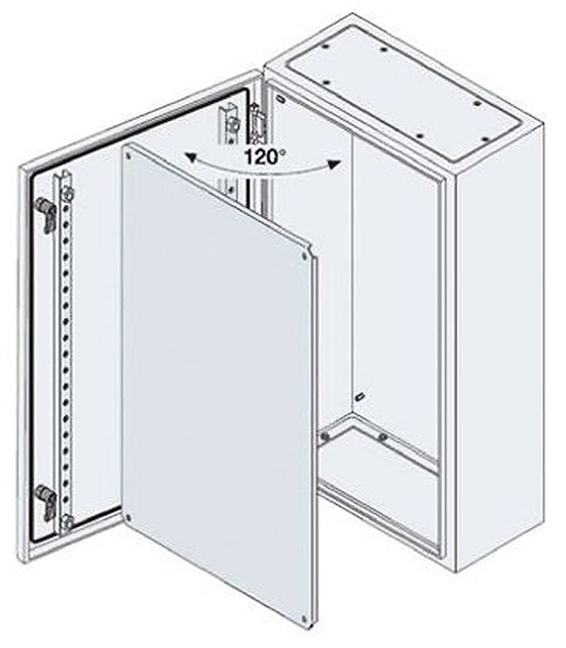 ABB SR2 Monobloc Series Steel Wall Box, IP65, 400 mm x 300 mm x 150 mm