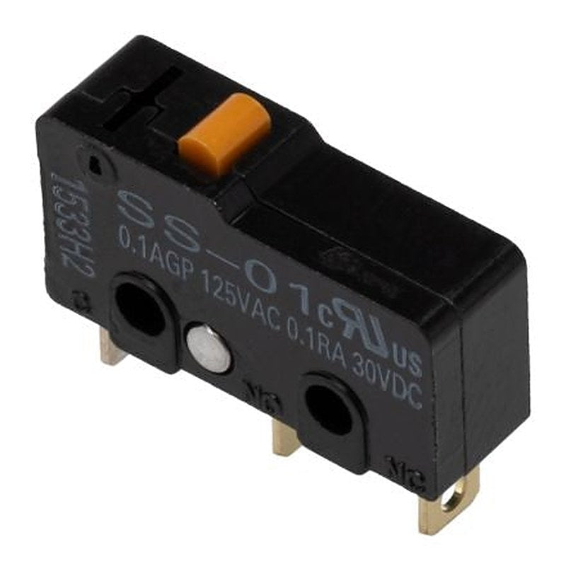 Omron Pin Plunger Micro Switch, Solder Terminal, 100mA, 250 V ac, SPDT, IP40