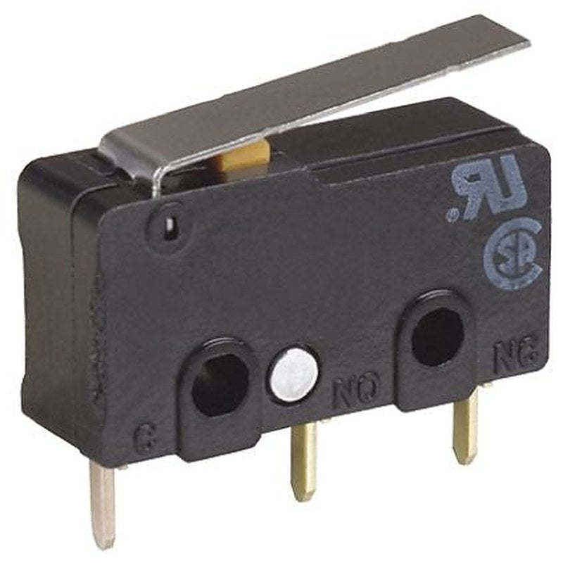 Omron Roller Lever Micro Switch, PCB Terminal Terminal, 100mA, 30 V dc, SPDT, IP40