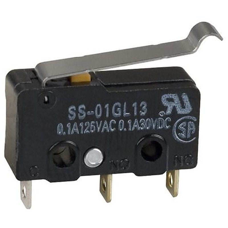 Omron Simulated Roller Lever Microswitch Actuator, Quick Connect Terminal Terminal, 0.1A, SPDT, IP40