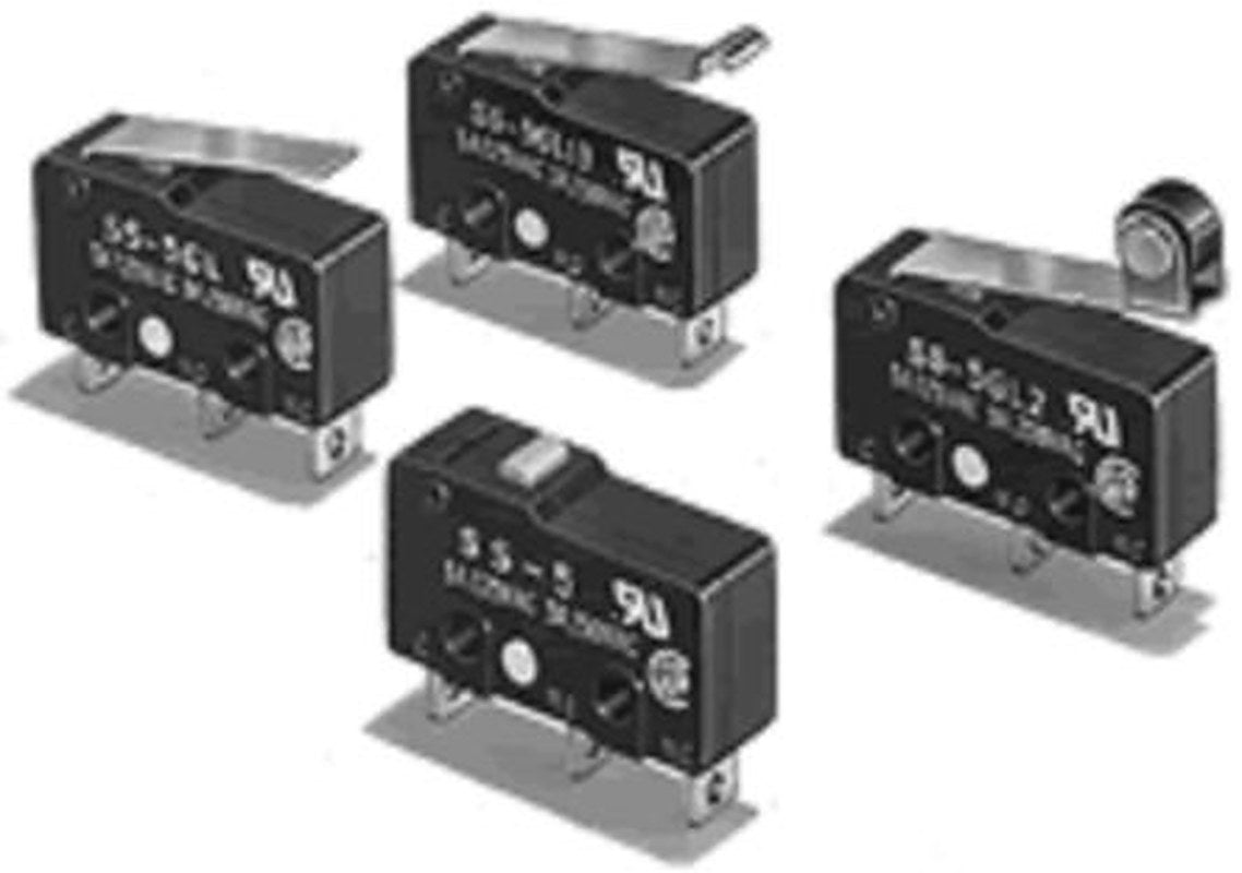 Omron SS Series Hinge Lever Limit Switch, SPDT, IP40, Gold Housing, 125V