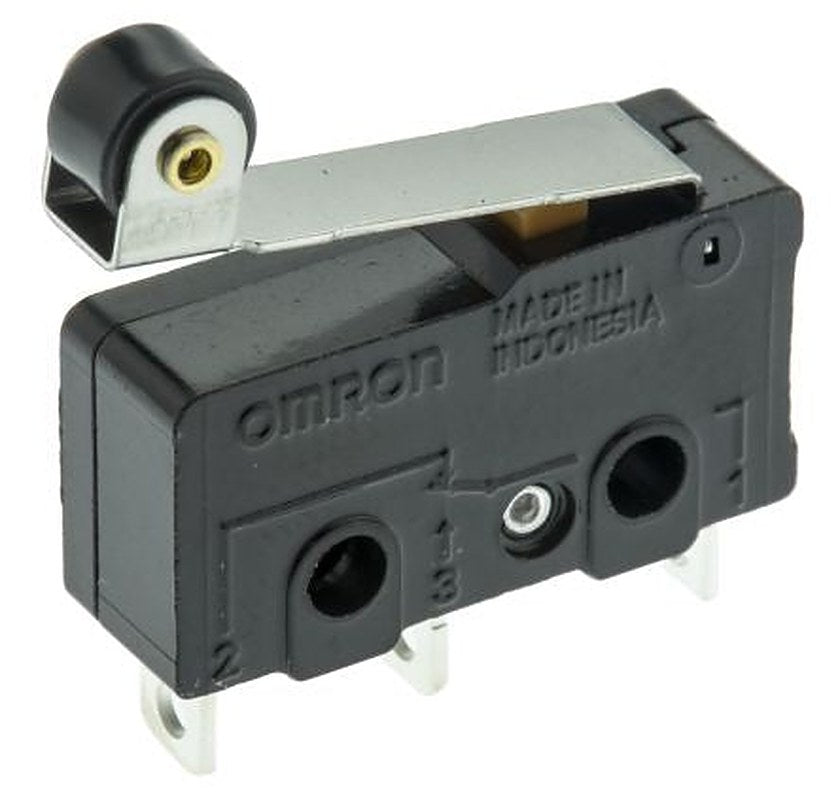 Omron Roller Lever Micro Switch, Solder Terminal, 10.1A, 250 V ac, 30 V dc, SPDT, IP40