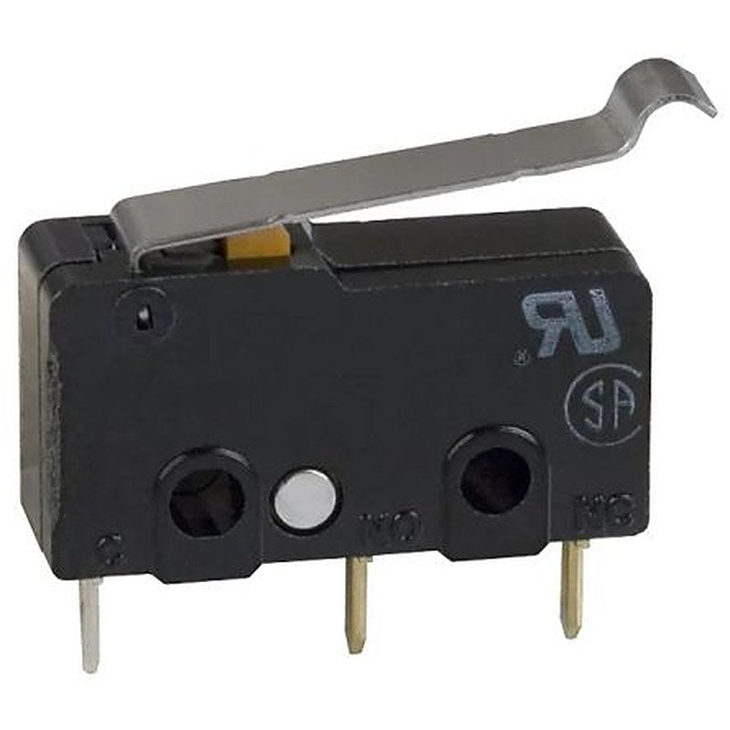 Omron Simulated Roller Lever Subminiature Micro Switch, Solder Terminal, 5A, 125 V ac, SPDT, IP40
