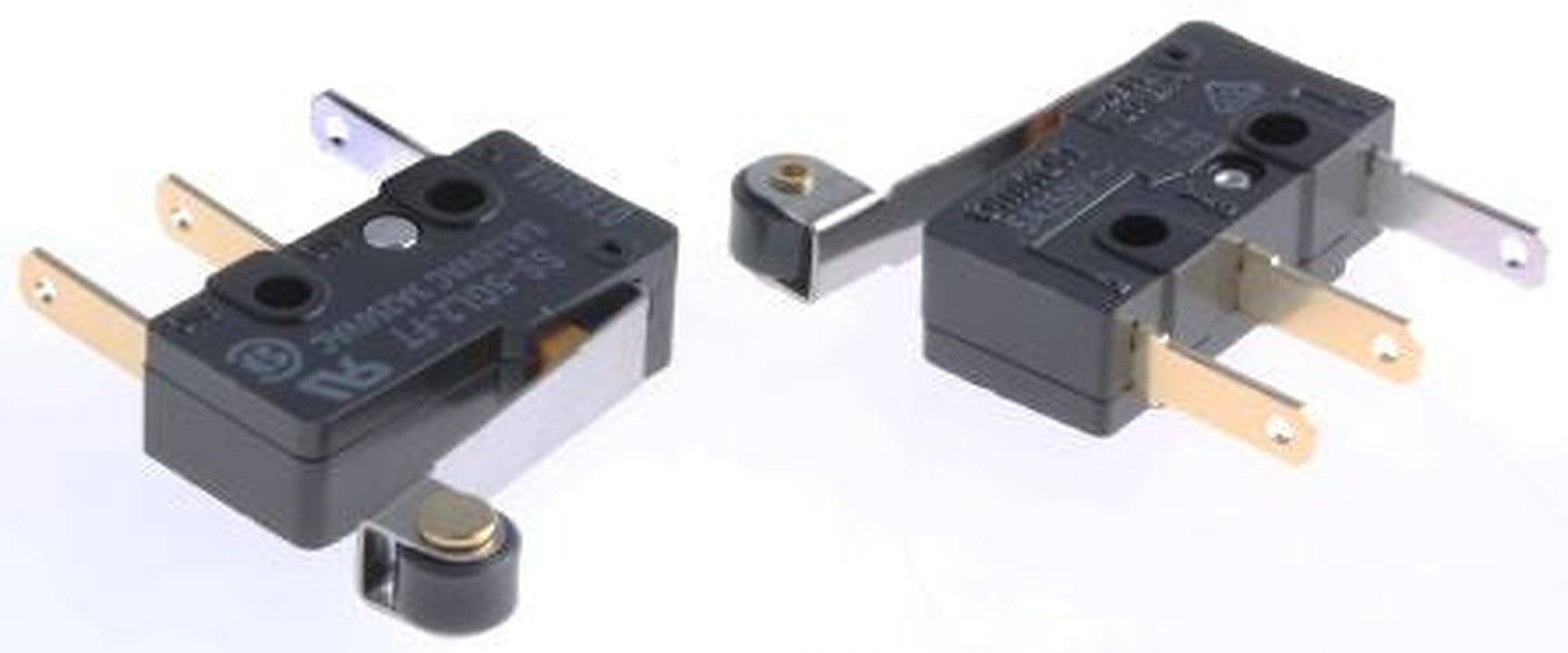 Omron Roller Lever Micro Switch, Tab Terminal, 5A, 250 V ac, 30 V dc, SPDT, IP40