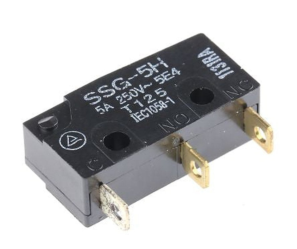 Omron Pin Plunger Subminiature Micro Switch, Solder Terminal, 5A, 250 V ac, 30 V dc, SPDT, IP40