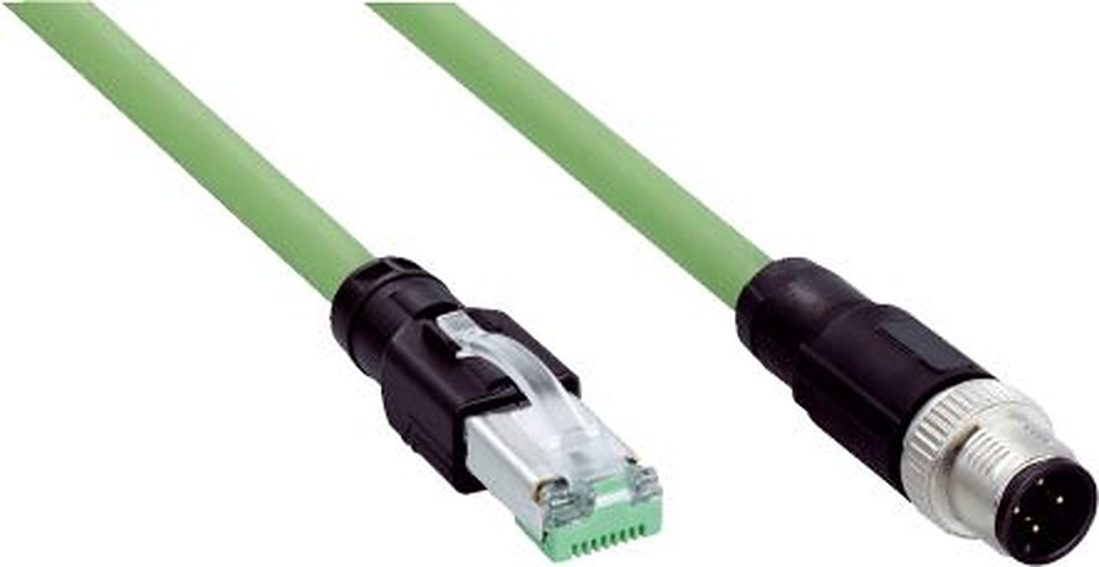 SICK SSL, 5 m Cat5 Ethernet Cable, Green, Shielded Polyurethane Sheath
