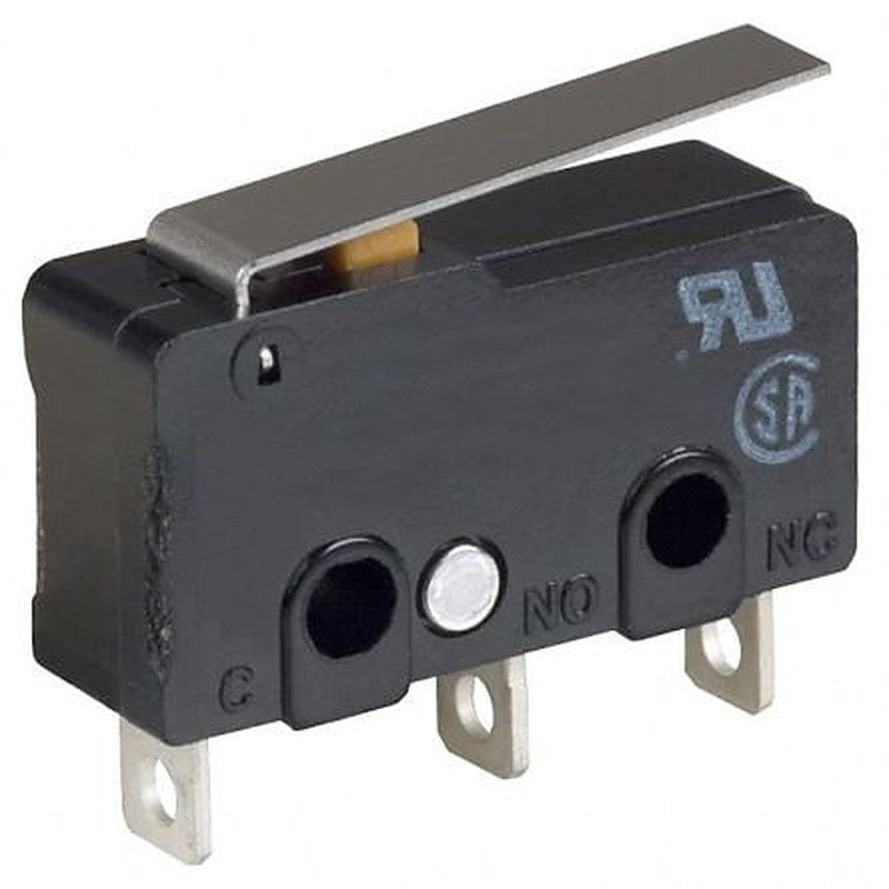 Omron Lever Switch, Solder Terminal, 0.1A, 125 V ac, 30 V dc, SPDT, IP40
