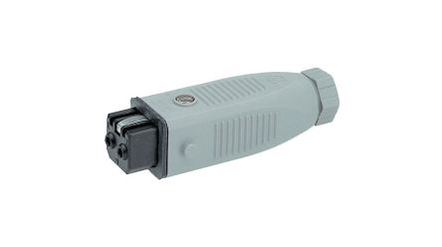 Hirschmann, ST IP54 Grey Cable Mount 2P+PE Straight Industrial Power Connector, 10A, 250V