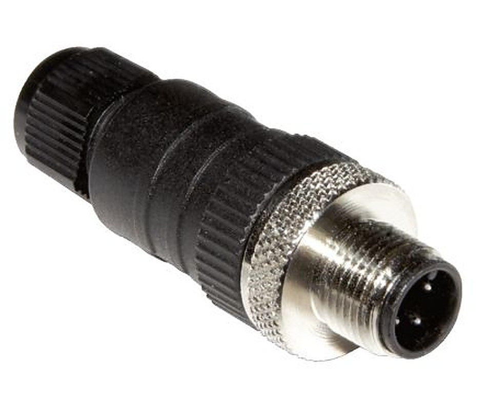 SICK Connector, 4 Contacts, M12 Connector, Plug, Male, IP65, IP67, STE Series