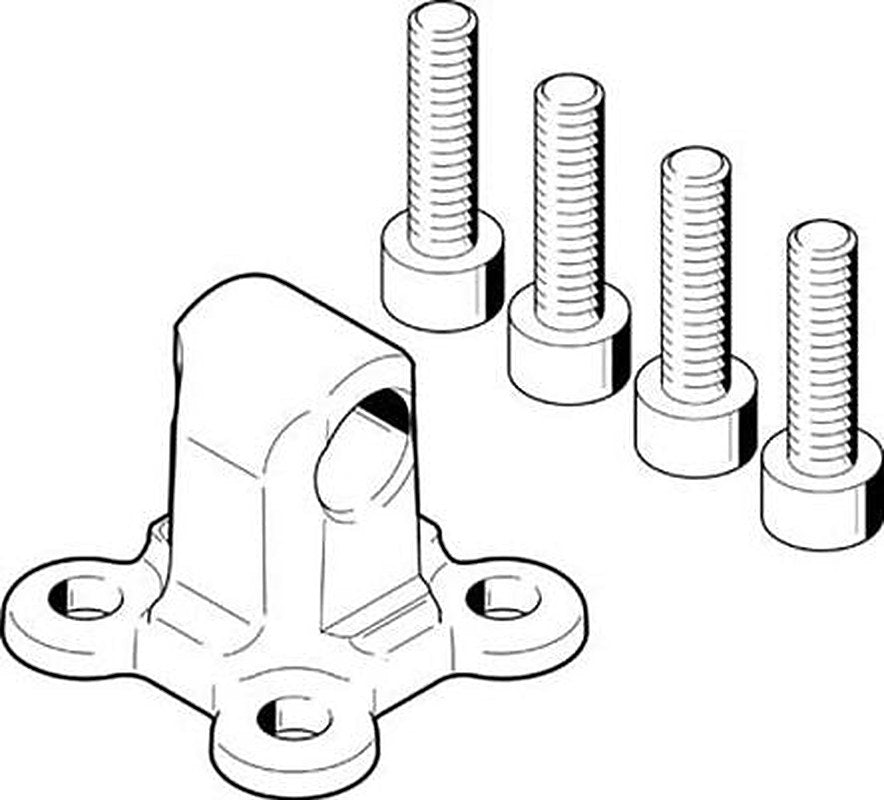 Festo Flange SUA-20, For Use With DSBC, ADN, EZH-DZF-DZH, DSBG, ADVU