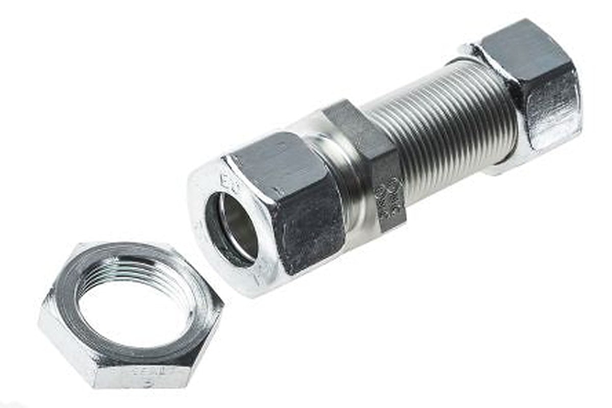 Parker SV15LCF Hydraulic Fitting, 24 °, Stainless Steel, Steel, Brass, 15 mm Hose ID