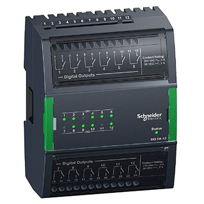 Schneider Electric SXWDOA12X10001 I/O Module EcoStruxure Building Operation, I/O, DIN Rail
