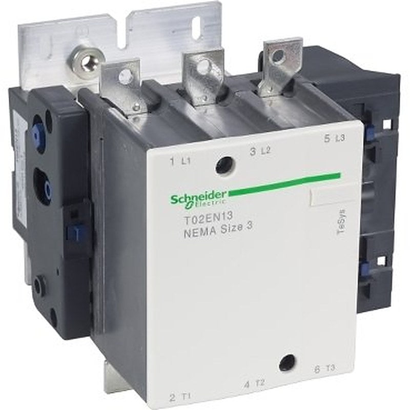 NEMA Contactor, TeSys N, nonreversing, Size 3, 90A, 50HP at 460VAC, 3 pole, 3 phase, 208VAC 50/60Hz coil, open (NEMA Contactor TeSys N) is a Schneider Electric product. Designed for reliable performance and long service life. Available across Iraq — contact us for pricing and delivery options.