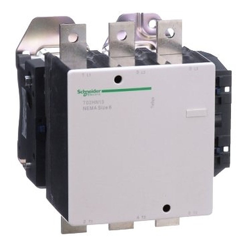 NEMA Contactor, TeSys N, nonreversing, Size 6, 540A, 400HP at 460VAC, 3 pole, 3 phase, 120VAC 50/60Hz coil, open (NEMA Contactor TeSys N) is a Schneider Electric product. Designed for reliable performance and long service life. Available across Iraq — contact us for pricing and delivery options.