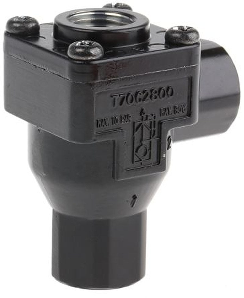 Norgren Quick Exhaust Valve x 10 bar Female A: Type G Female B: Type G 1/4 in