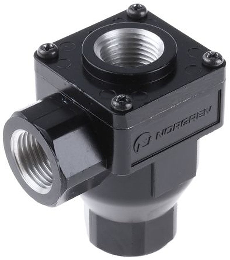 Norgren Quick Exhaust Valve x 10 bar Female A: Threaded B: Threaded 1/2 in