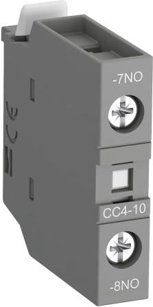 ABB Auxiliary Contact, 1 Contact, 1 NO, EF14, Front, 6 A, 690V ac, 1SBN010111R1010 CC4-10