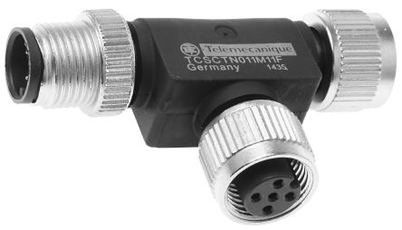 Telemecanique Sensors T Circular Connector Adapter 5 M12 Female 5 M12