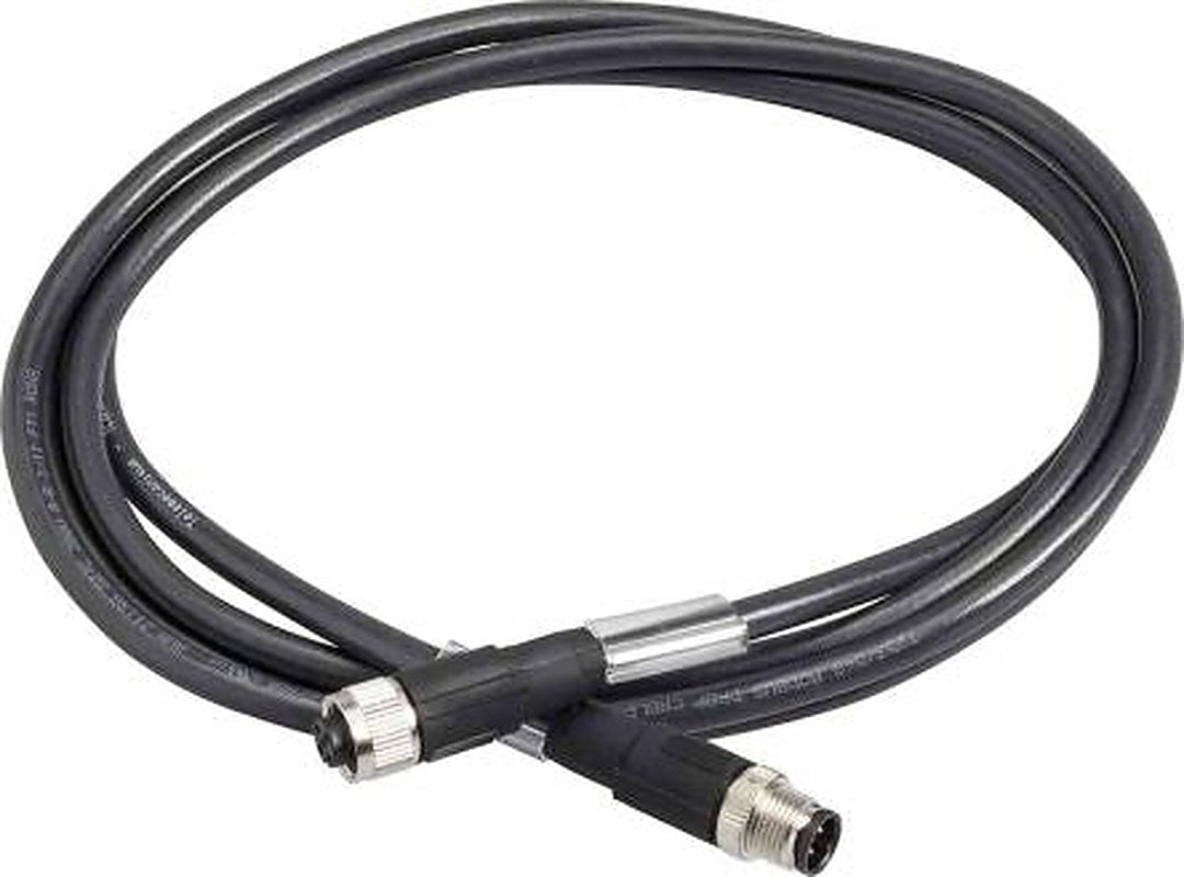 Telemecanique Sensors Male M12 to Female M12 Bus Cable, 1 m