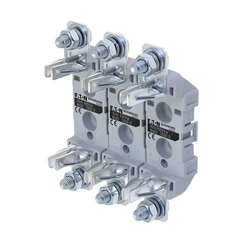 Eaton 160A Base Mount Fuse Holder, 3P-Pole for NH0, 690V