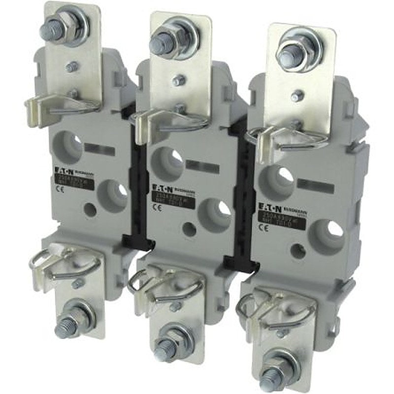 Eaton 250A Rail Mount Fuse Holder for NH1, 3P-Pole, 690V ac