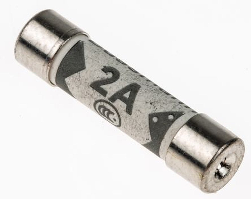 Eaton 2A F Ceramic Cartridge Fuse, 6.3 x 25 mm