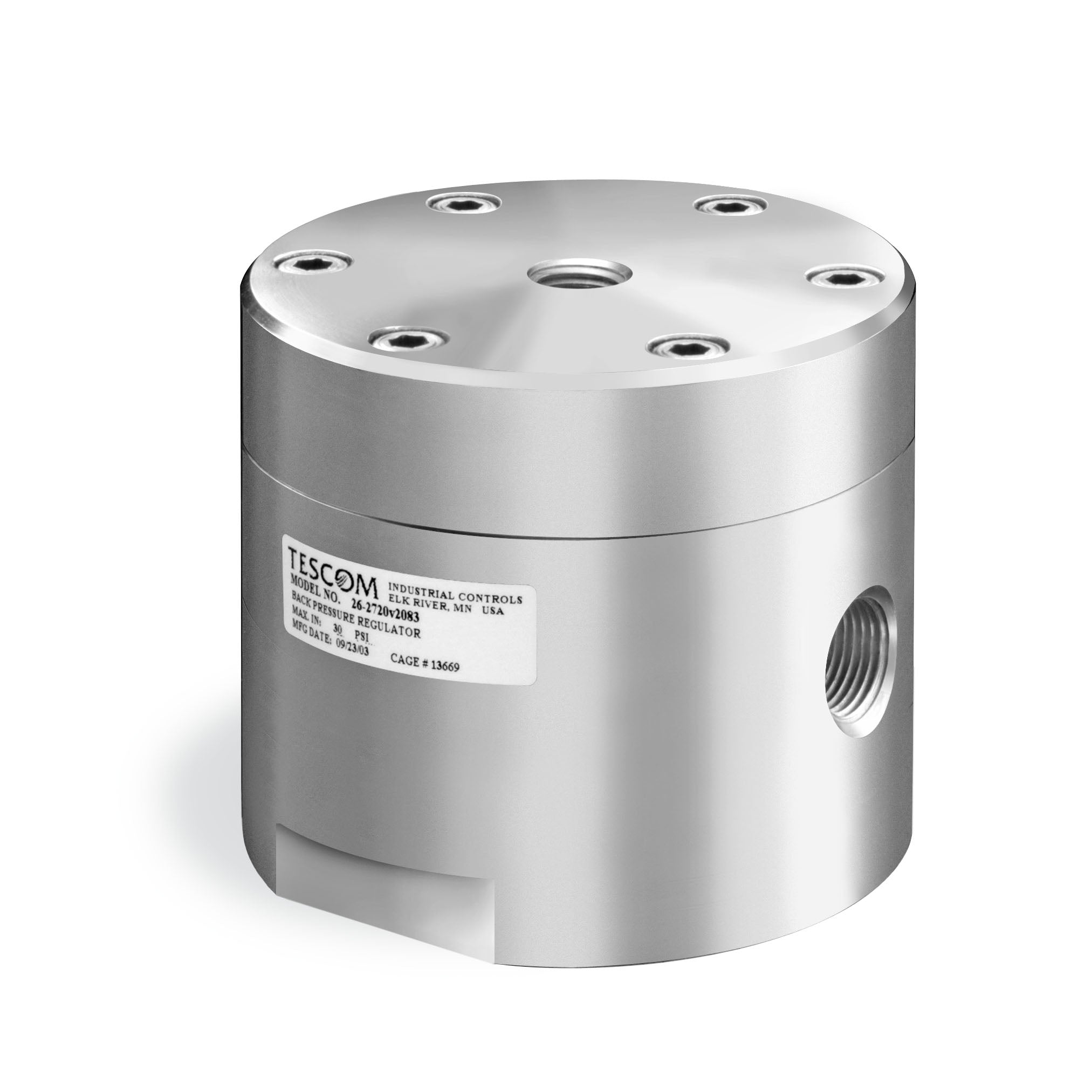 TESCOM 26-2700 High-Flow Backpressure Regulator