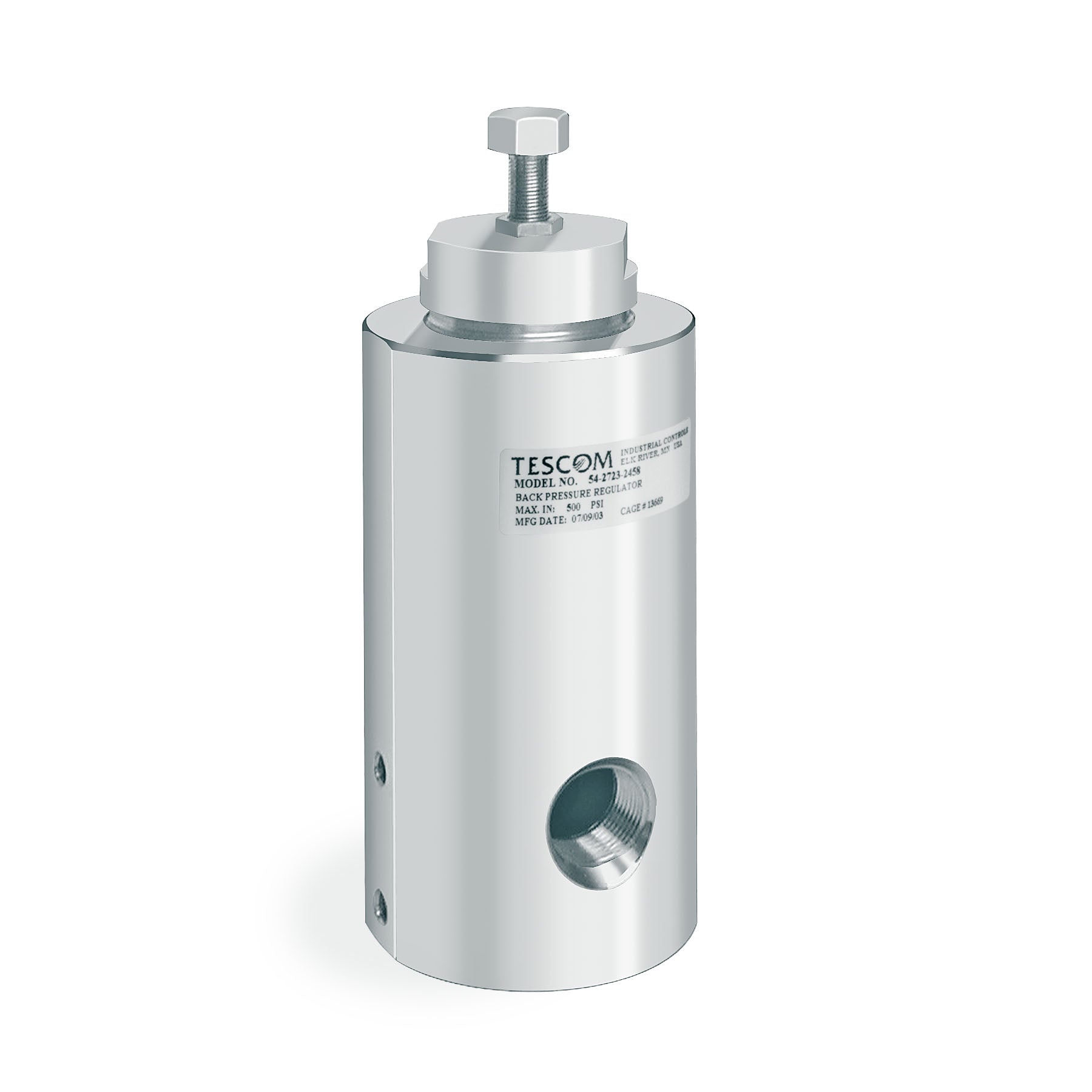TESCOM 54-2700 Series Hydraulic Backpressure Regulator