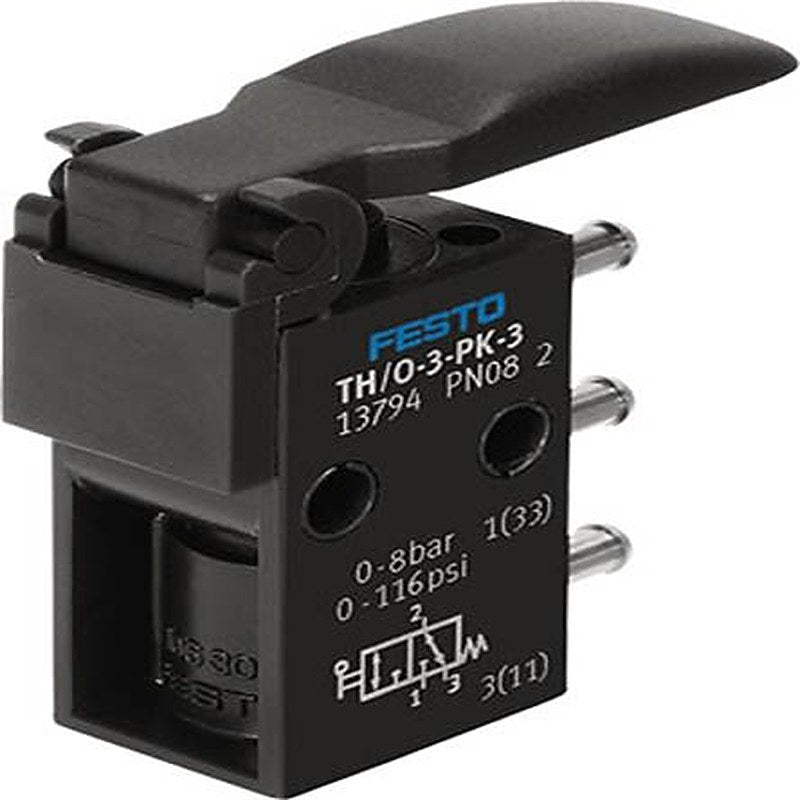 Festo Lever Pneumatic Manual Control Valve TH Series, G 2.5 mm, 13794