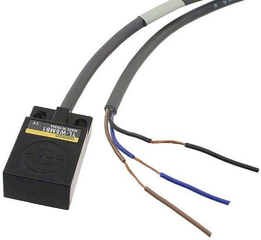 Omron TL-W5MB2 2M Block Inductive Proximity Sensor PNP TLW 30V 5 mm 1000 V ac 24 V dc 100mA